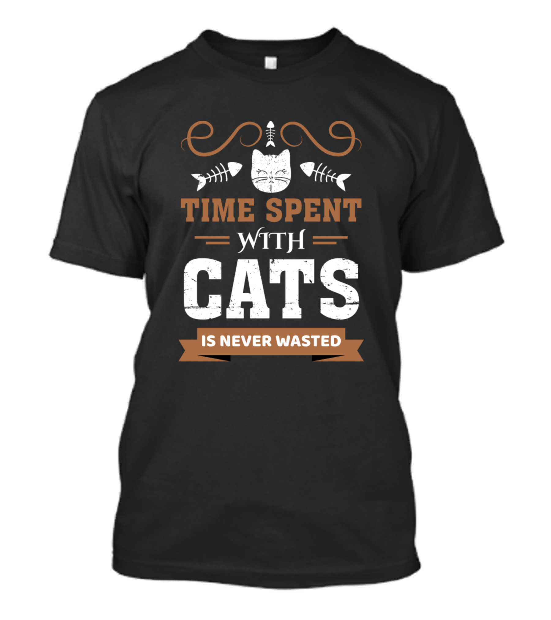 Time Spent With Cats Is Never Wasted T-Shirt