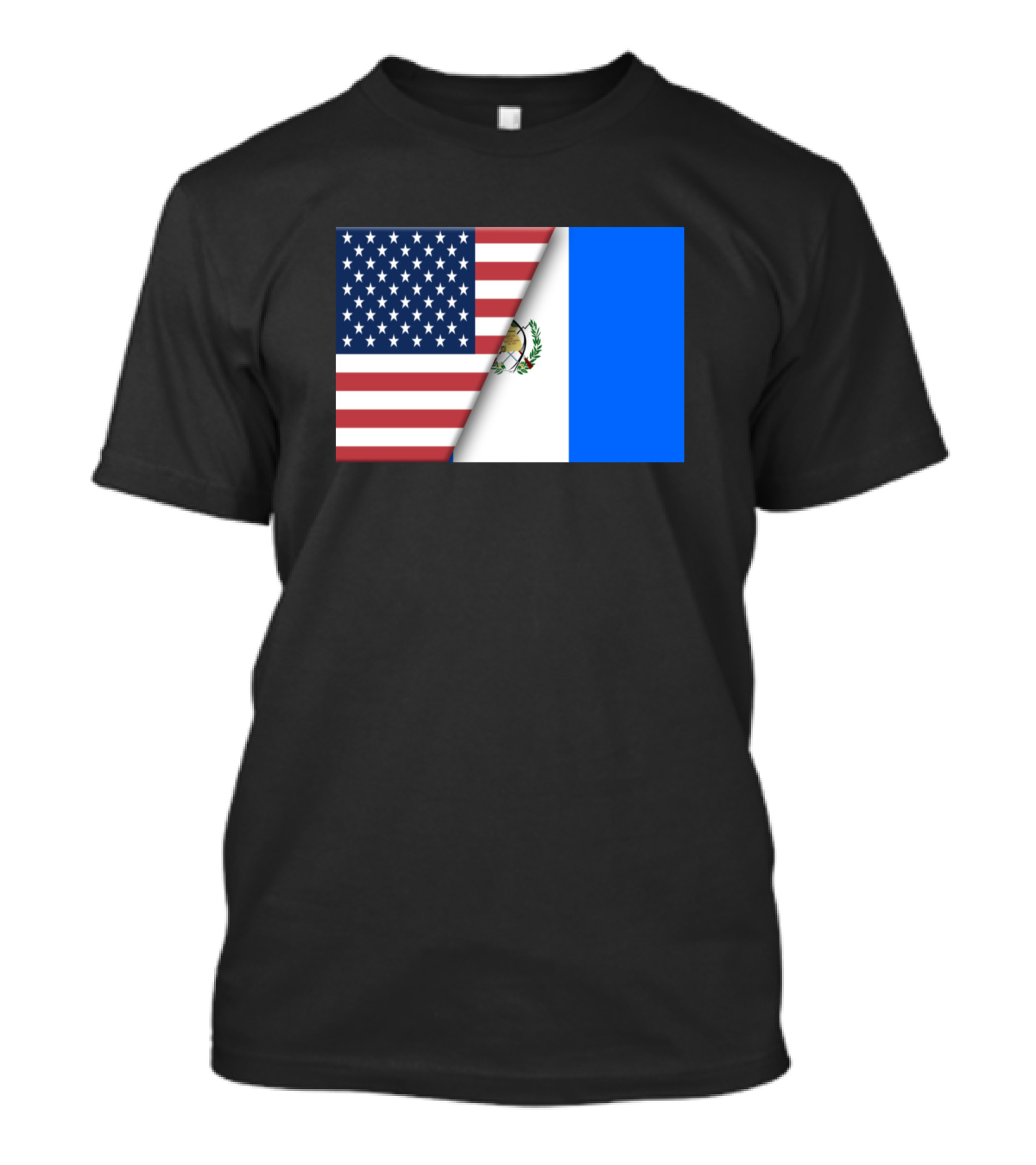 Usa Flag Guatemala Guatemalan Flag Immigrant Ancestry Unity T-Shirt