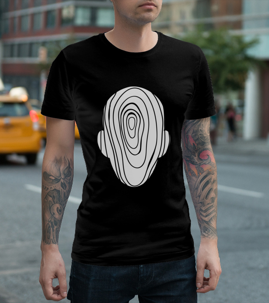 Art Raving Music Head Contour T-Shirt