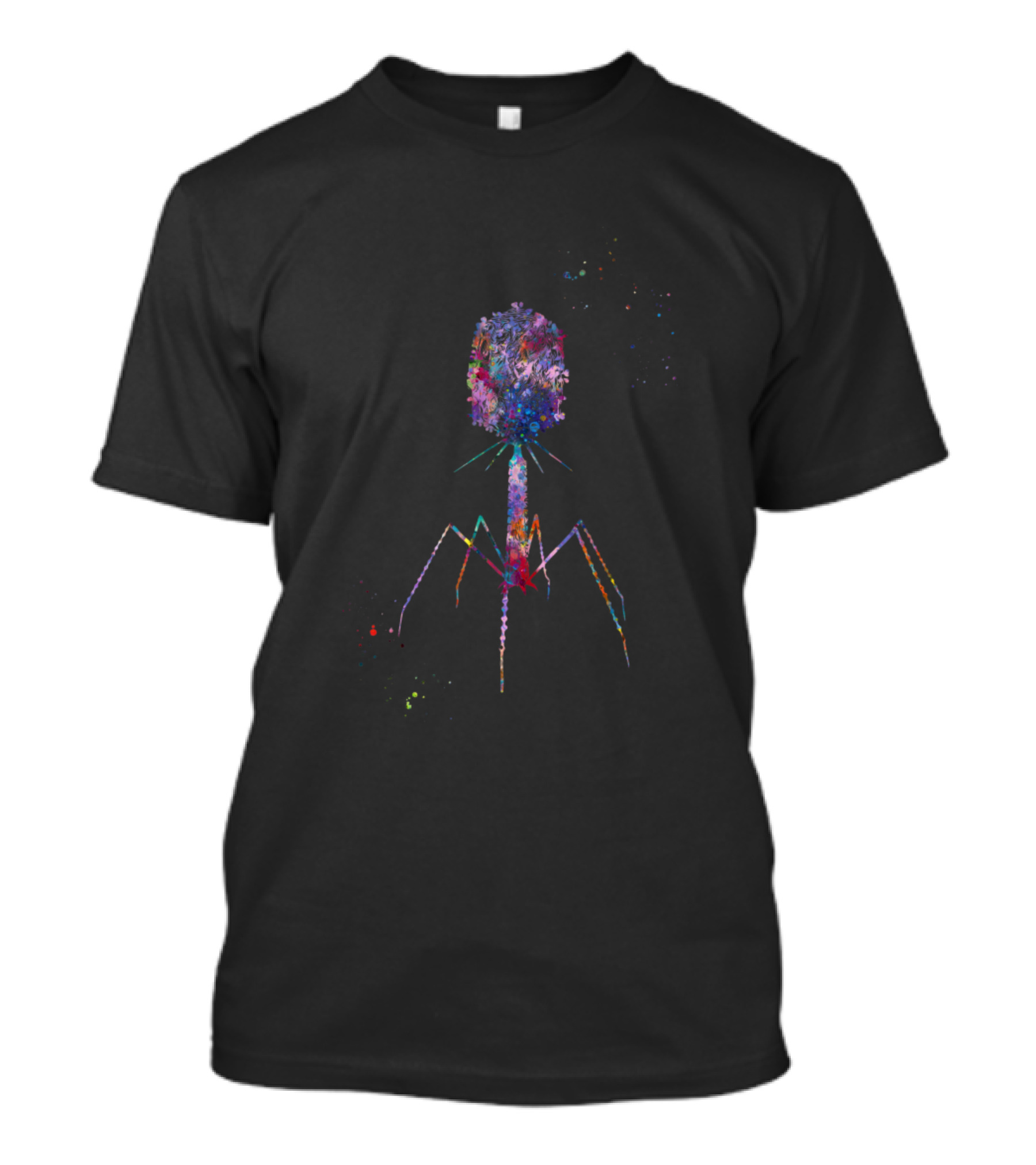 Bacteriophage Virus Colorful Abstract T-Shirt