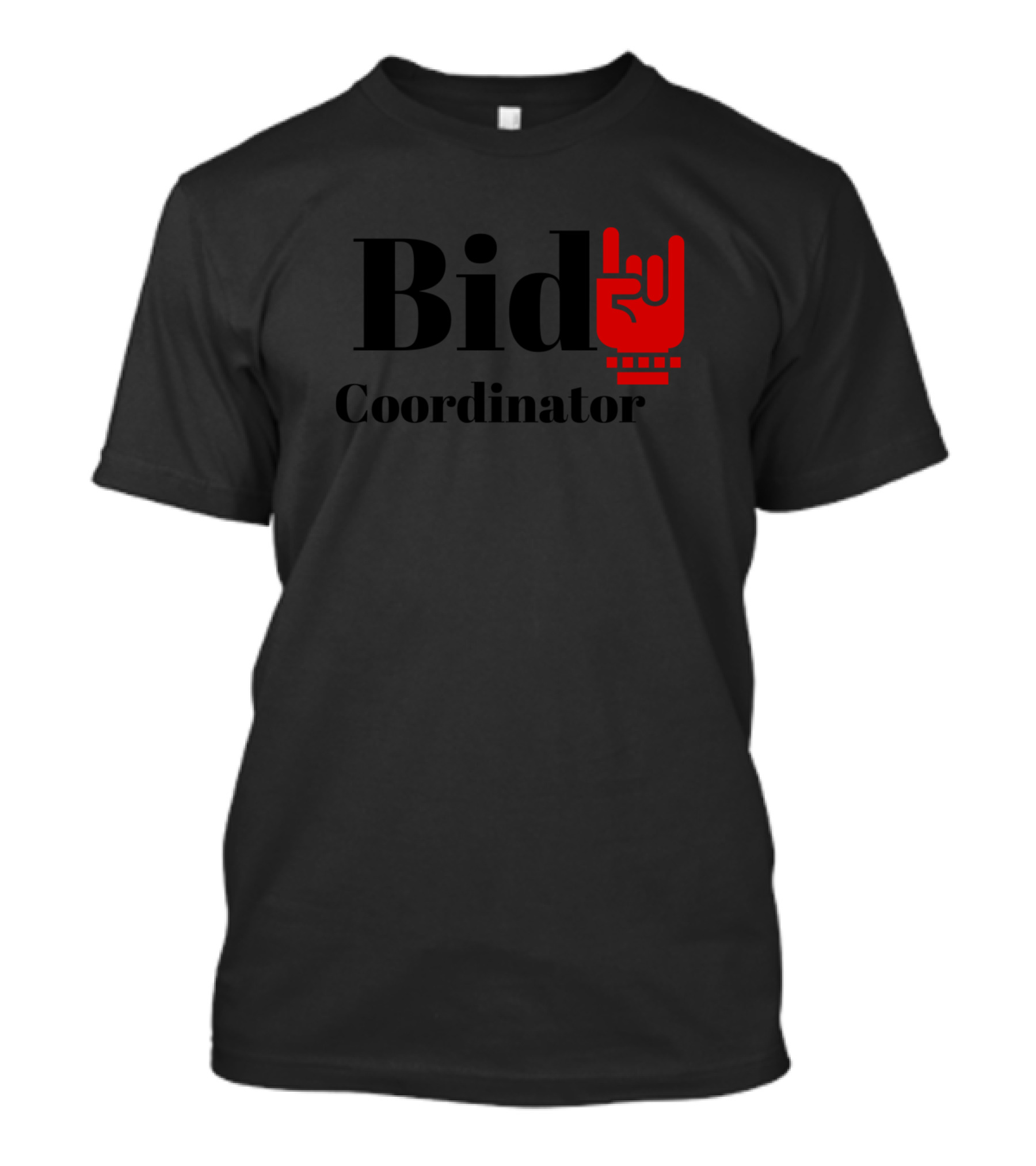 Bid Coordinator Rock Hand Gesture T-Shirt
