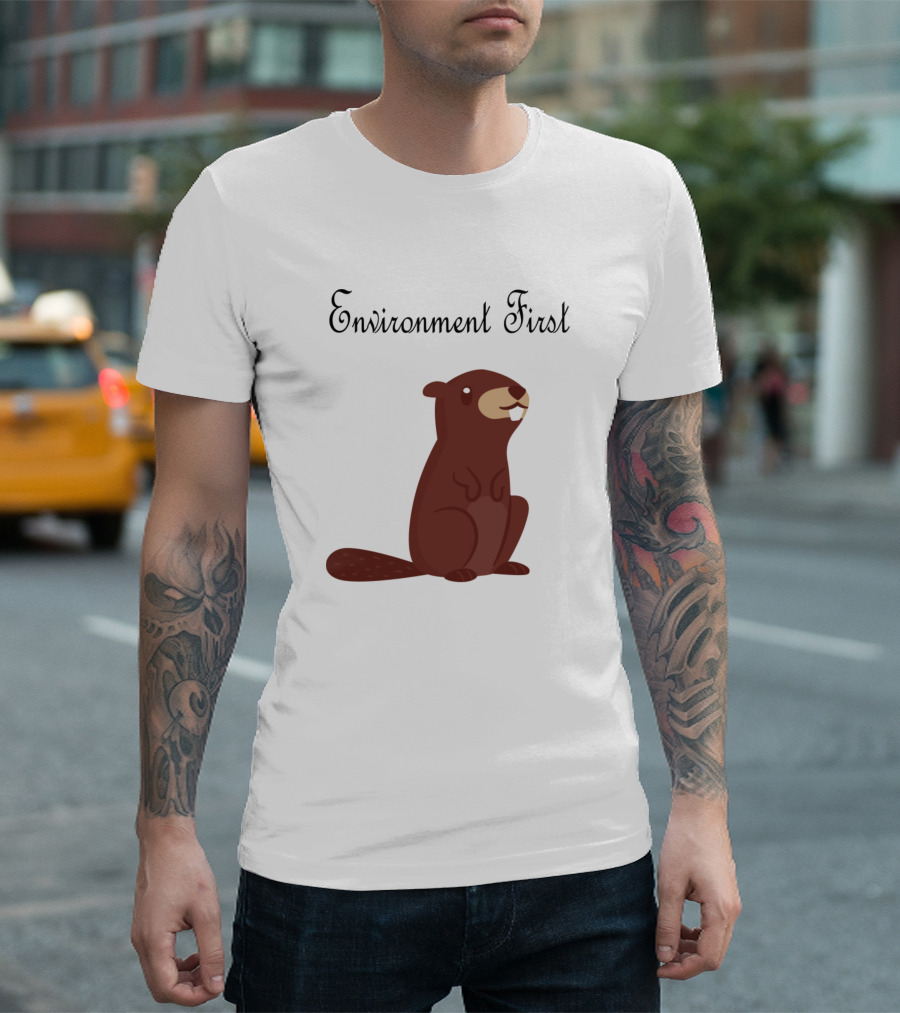Environment First Bieber Rettet Die Umwelt T-Shirt