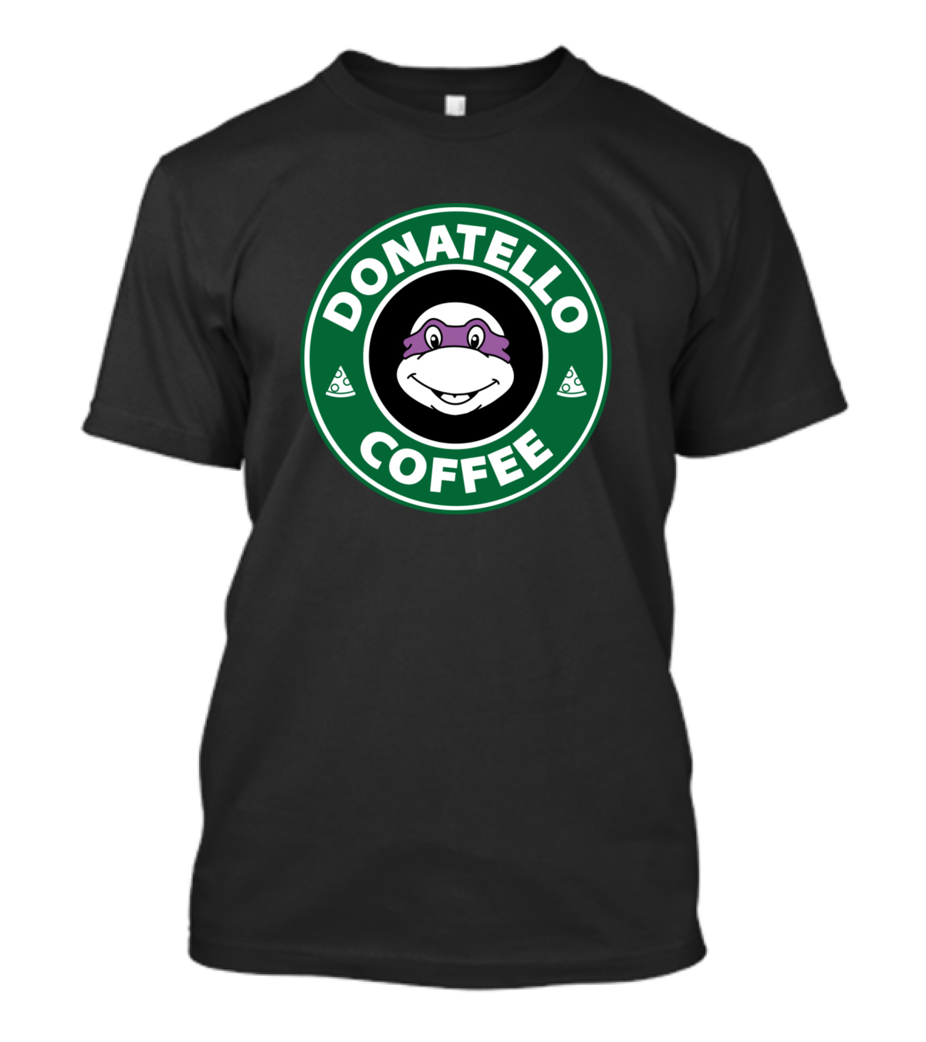 Donatello Coffee Nerdy Turtle Pizza Star T-Shirt
