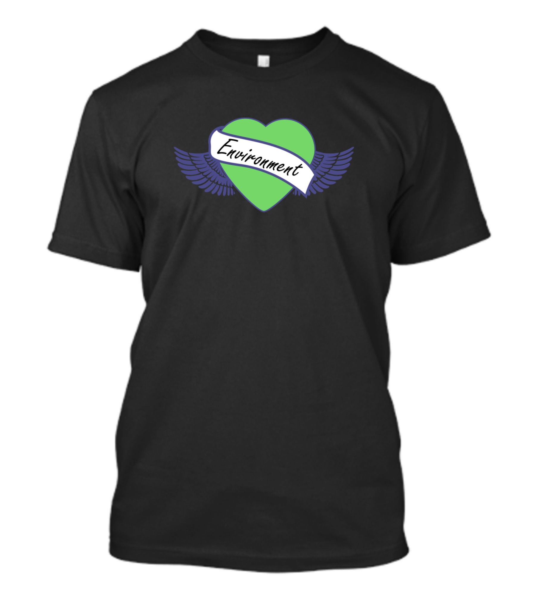 Ein Herz Für Die Umwelt Environment Green Heart With Wings T-Shirt