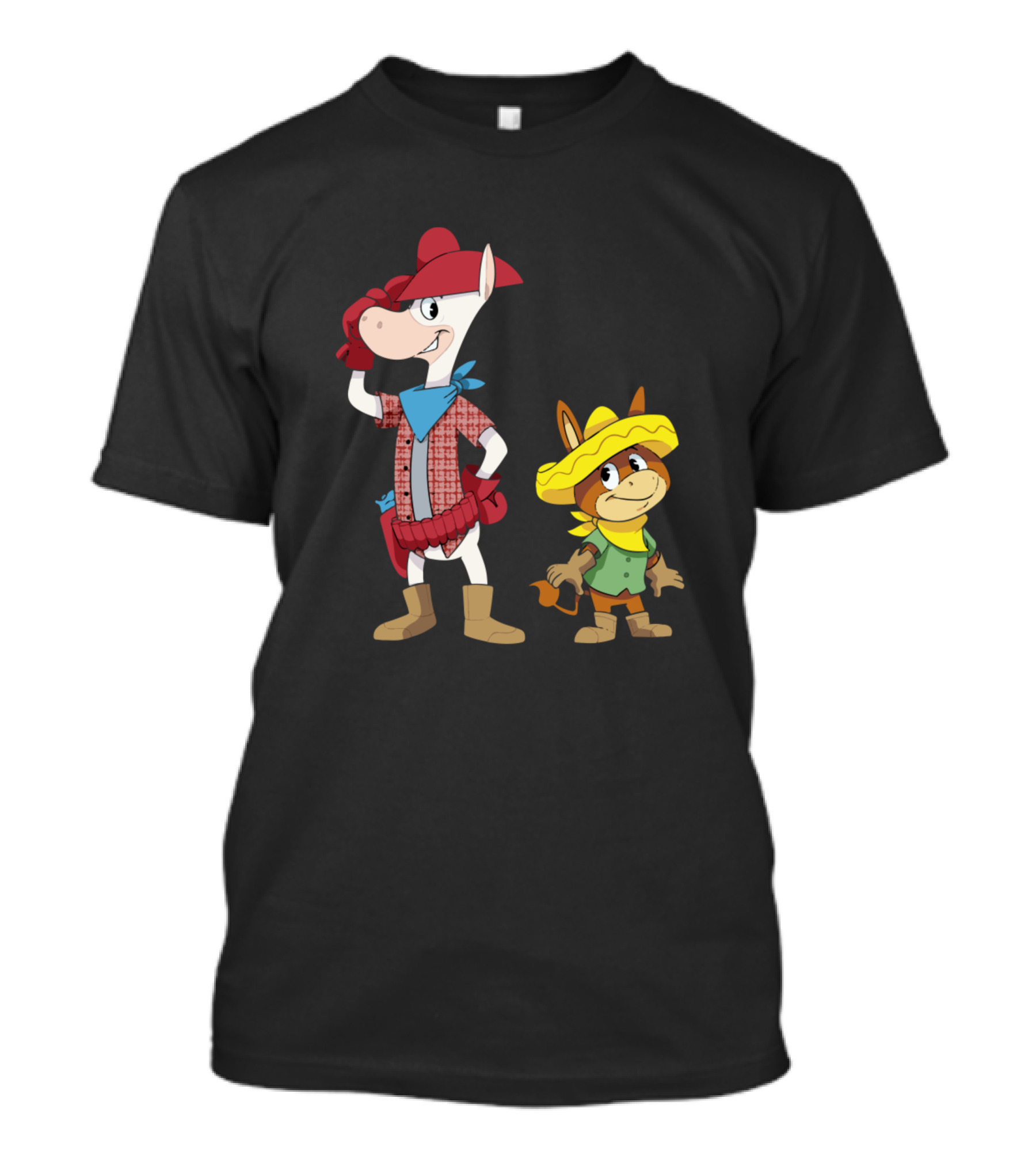 Quick Draw McGraw And Baba Looey Cartoon Characters T-Shirt