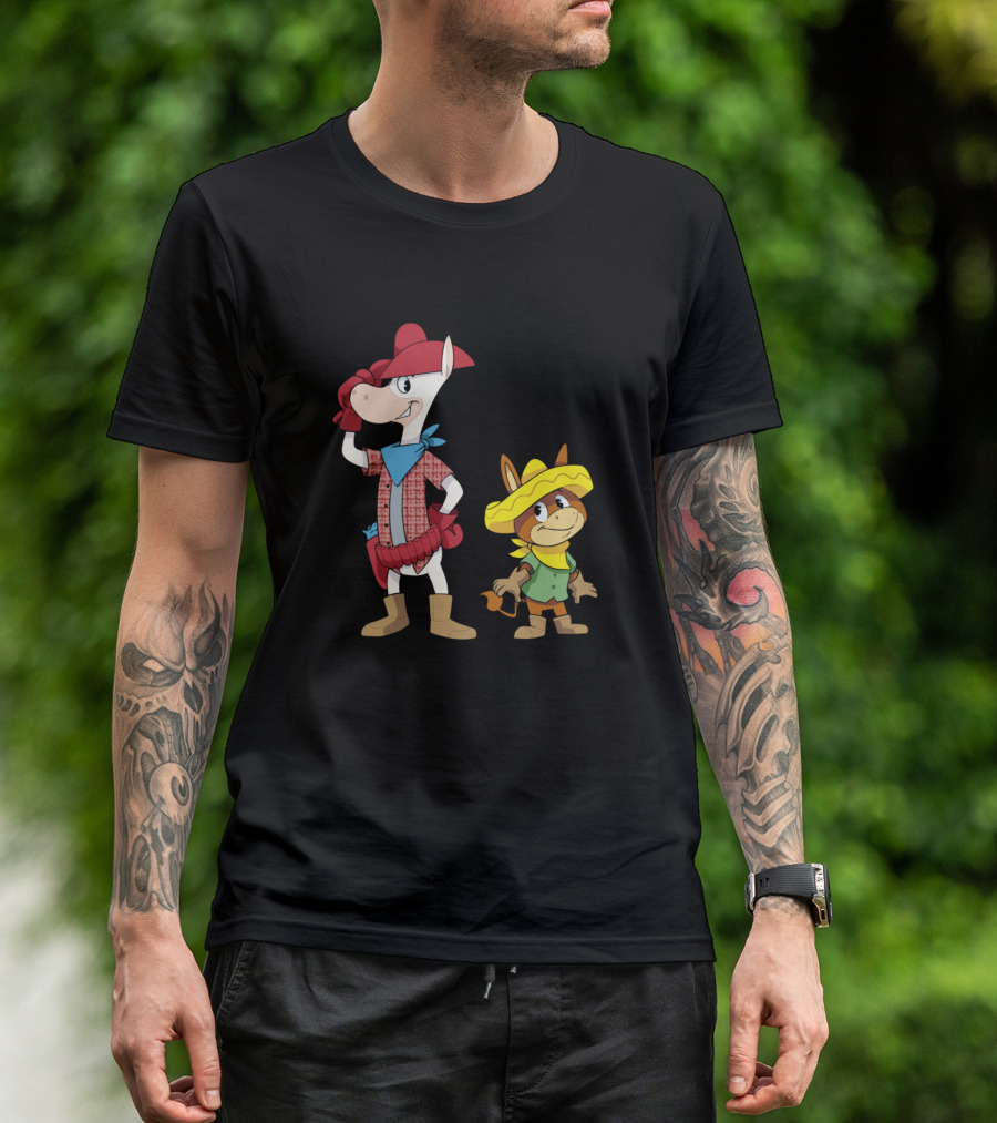 Quick Draw McGraw And Baba Looey Cartoon Characters T-Shirt