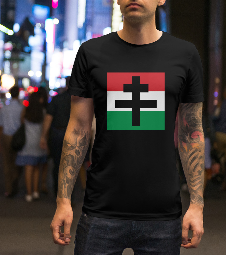Roundel Hungary Army History 1931 National Colors And Double Cross T-Shirt
