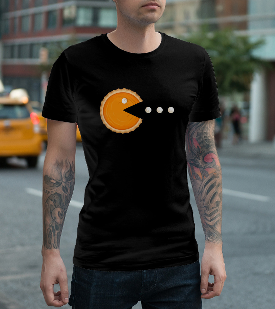 Thanksgiving Pumpkin Pie Pacman T-Shirt