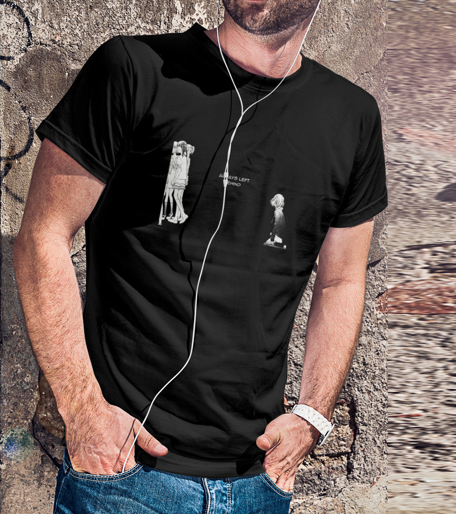 Always Left Behind Anime-Style Solitude T-Shirt