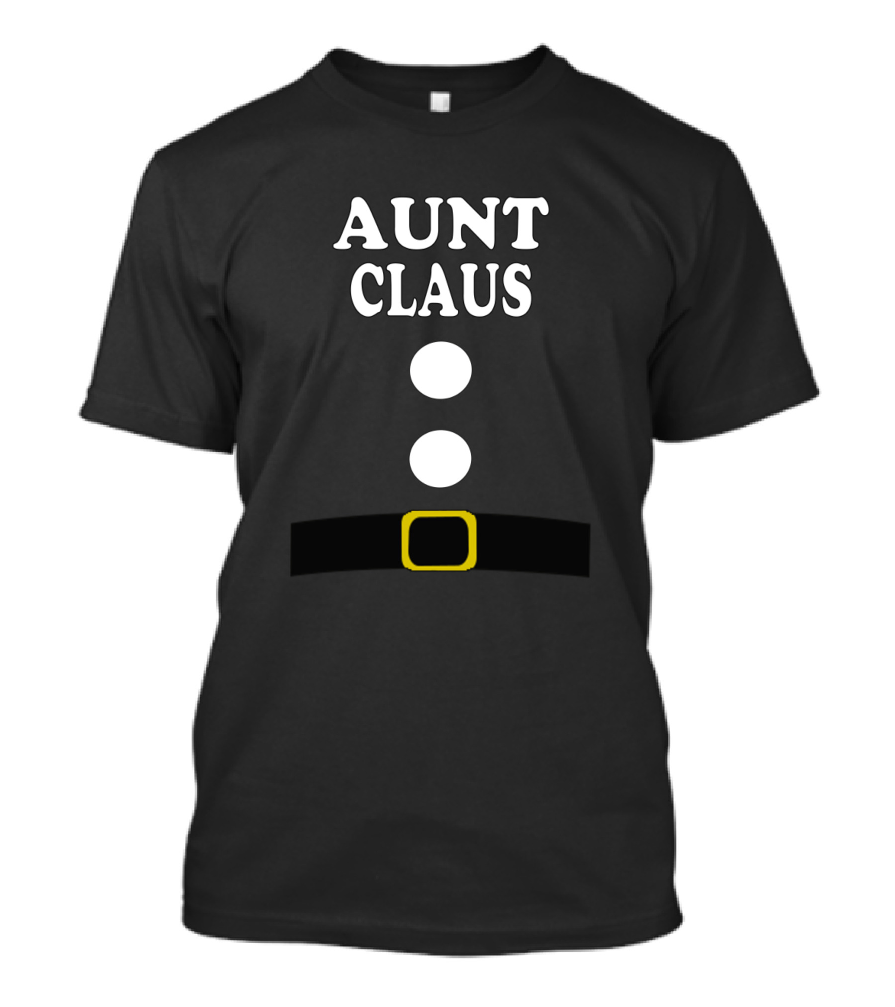 Aunt Claus Christmas Santa Belt T-Shirt