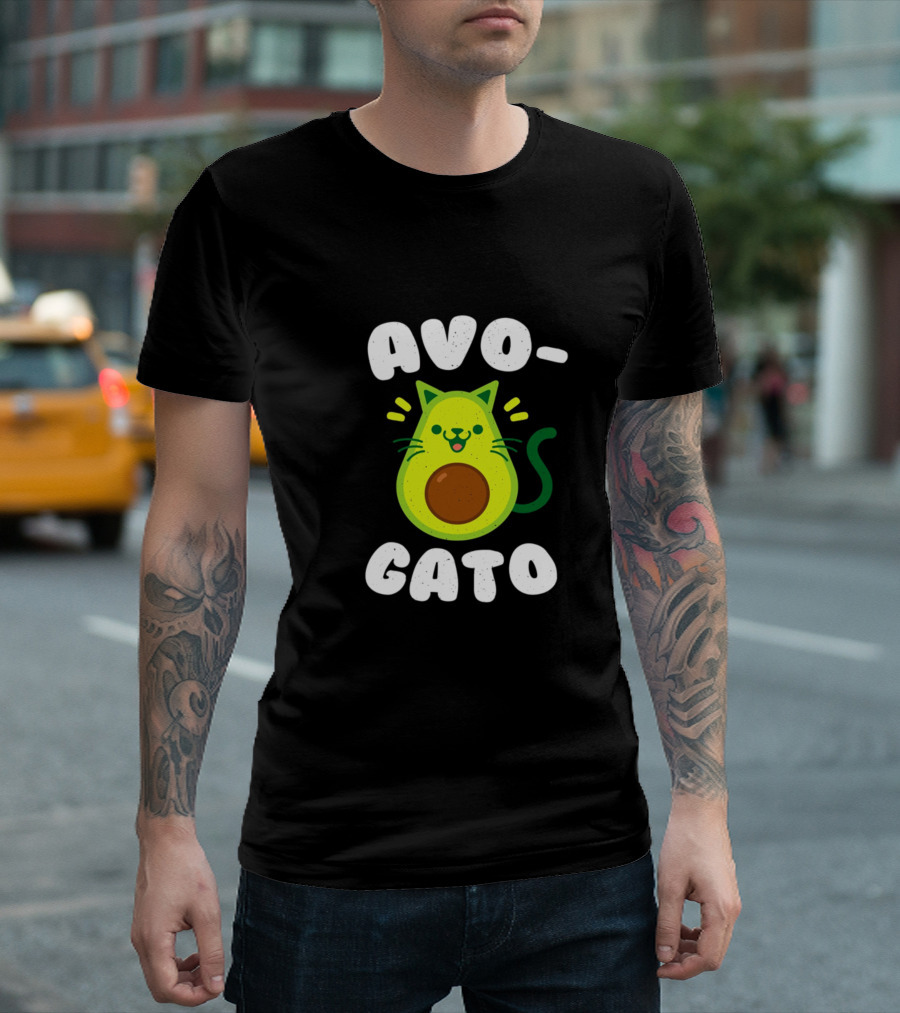 Avogato Avo-Cat Avocado Cat T-Shirt