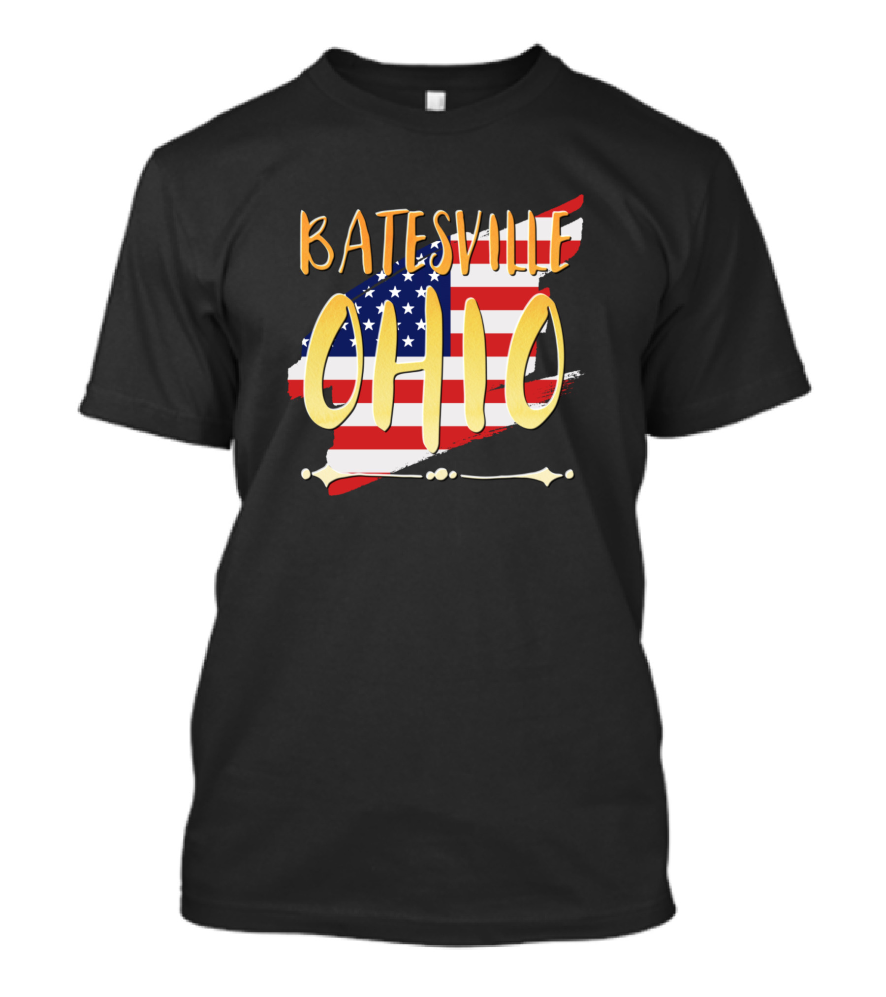 Batesville Ohio American Flag T-Shirt