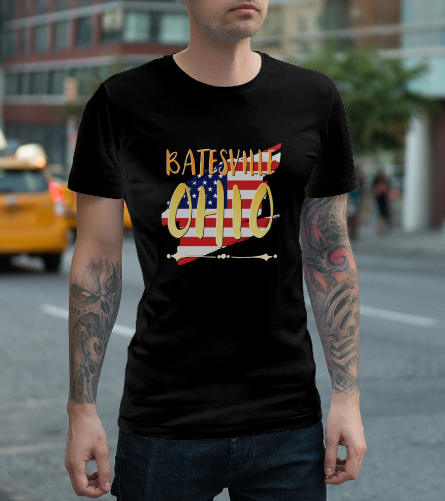Batesville Ohio American Flag T-Shirt