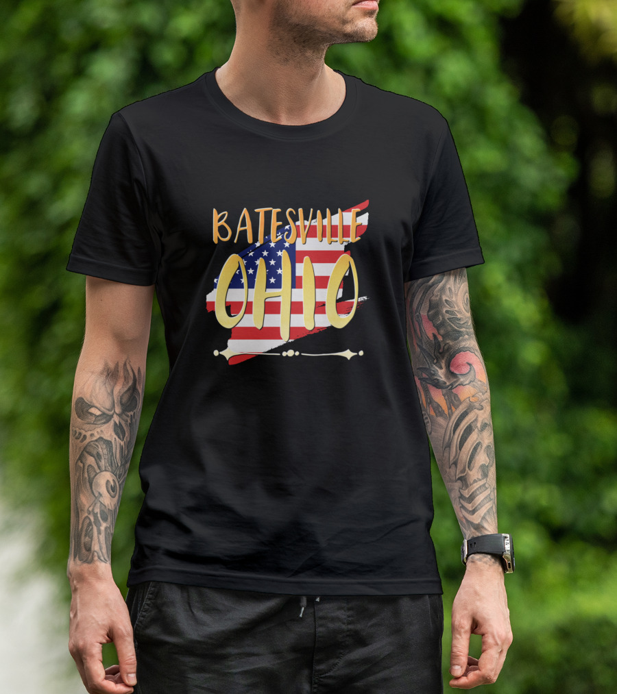 Batesville Ohio American Flag T-Shirt