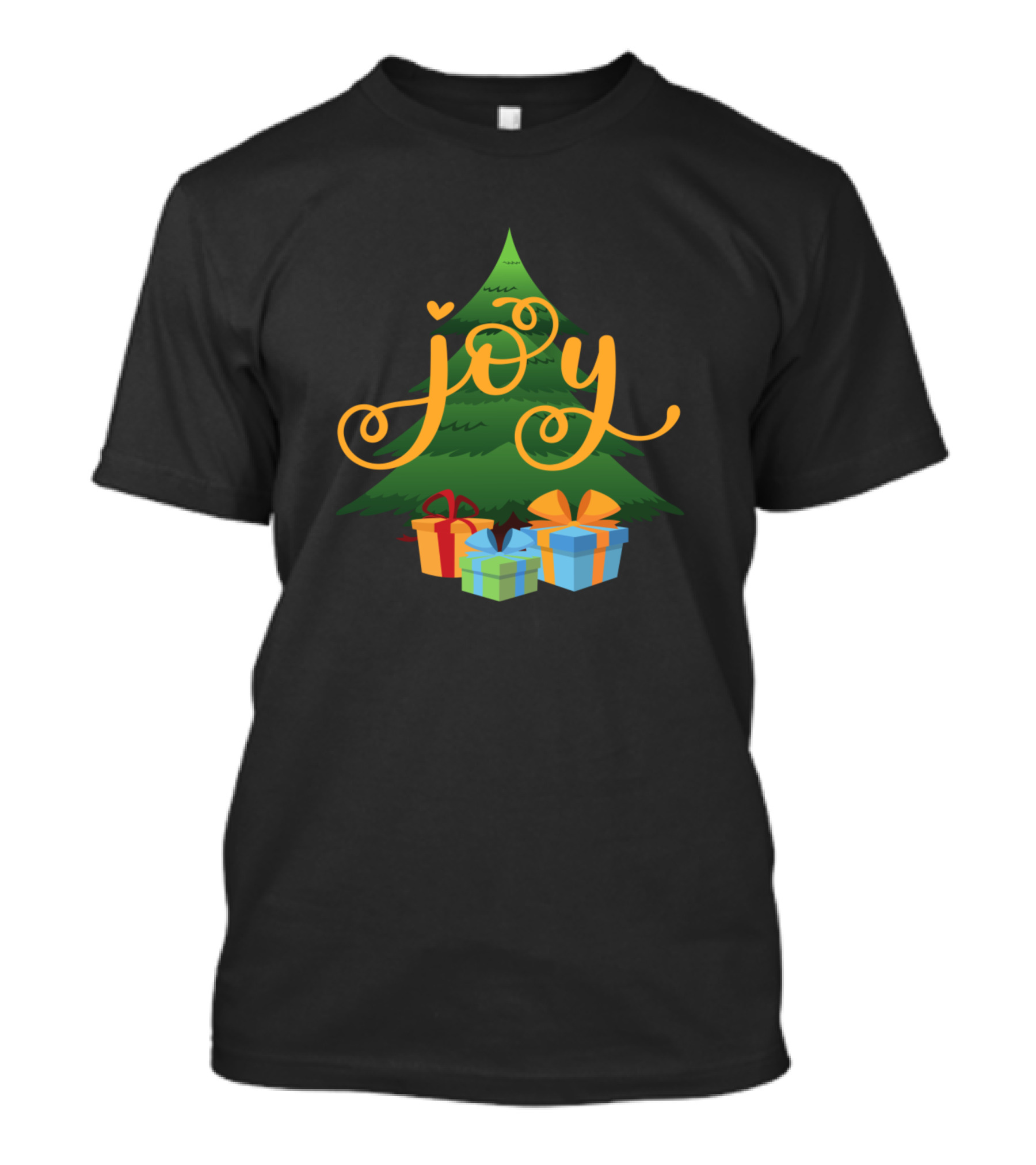 Joyful Christmas Tree With Colorful Presents T-Shirt