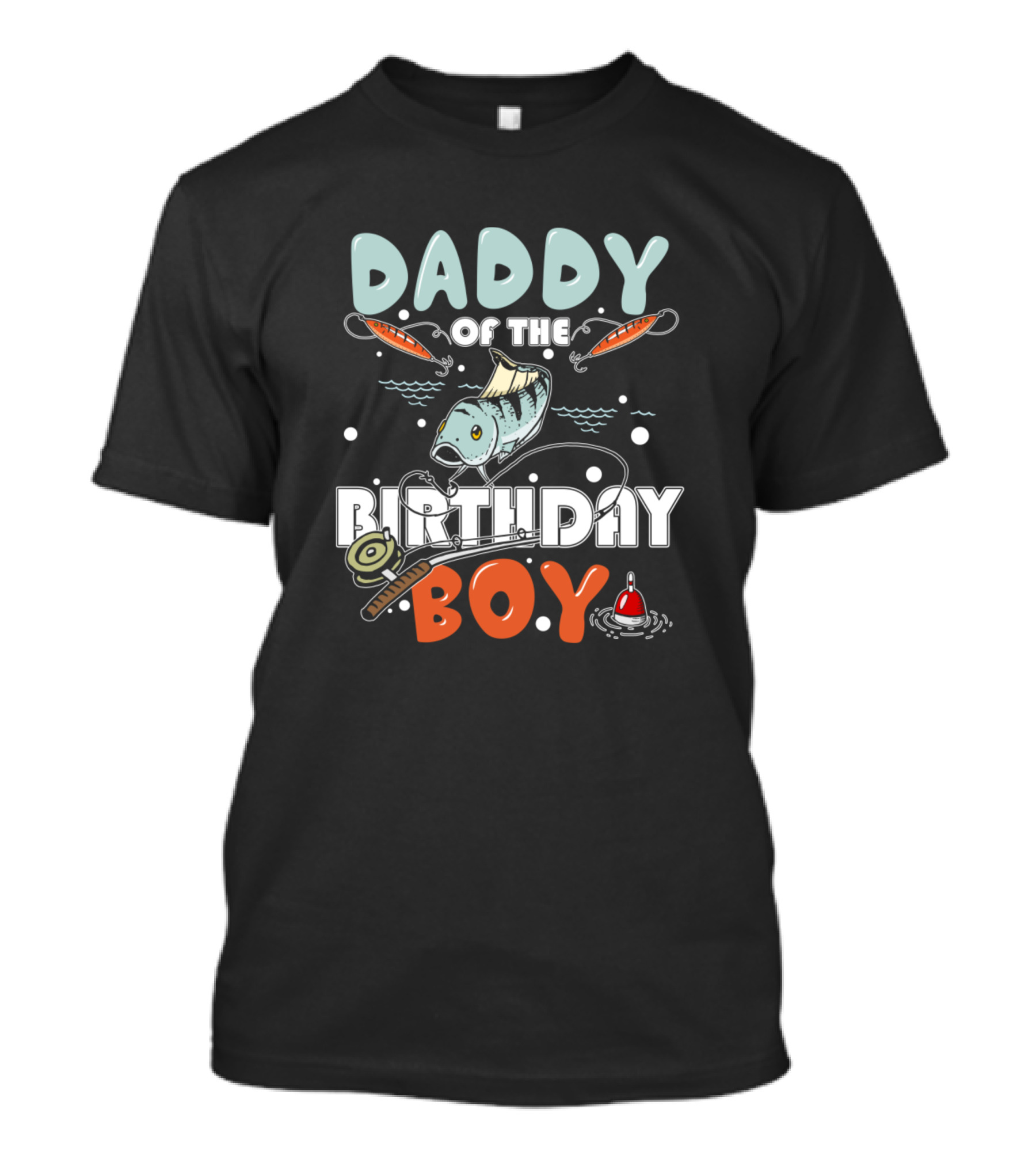 Daddy Of The Birthday Boy Fishing Theme Matching Daddy In Sons Birthday T-Shirt
