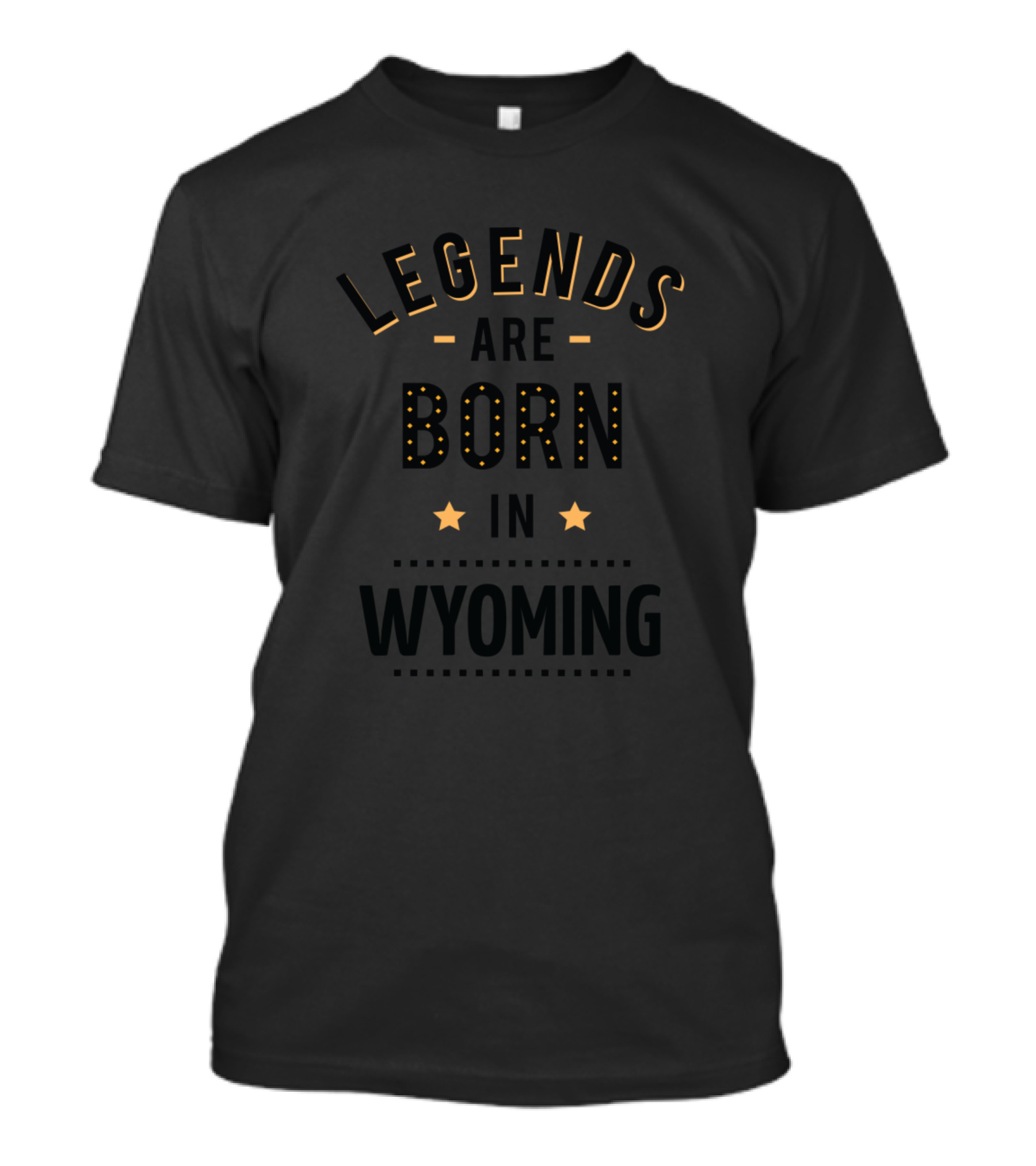Legends Are Born In Wyoming Stars T-Shirt
