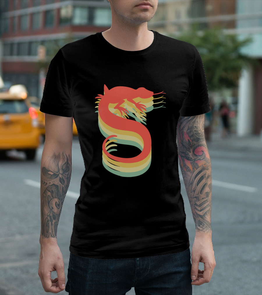 Leopard Gecko Rainbow Asia Lizard Retro Lid T-Shirt