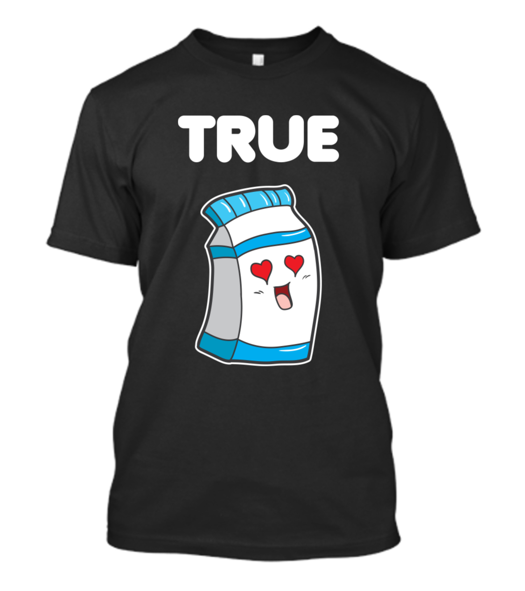 True Love Matching Couple Cute Funny Milk Cereals T-Shirt