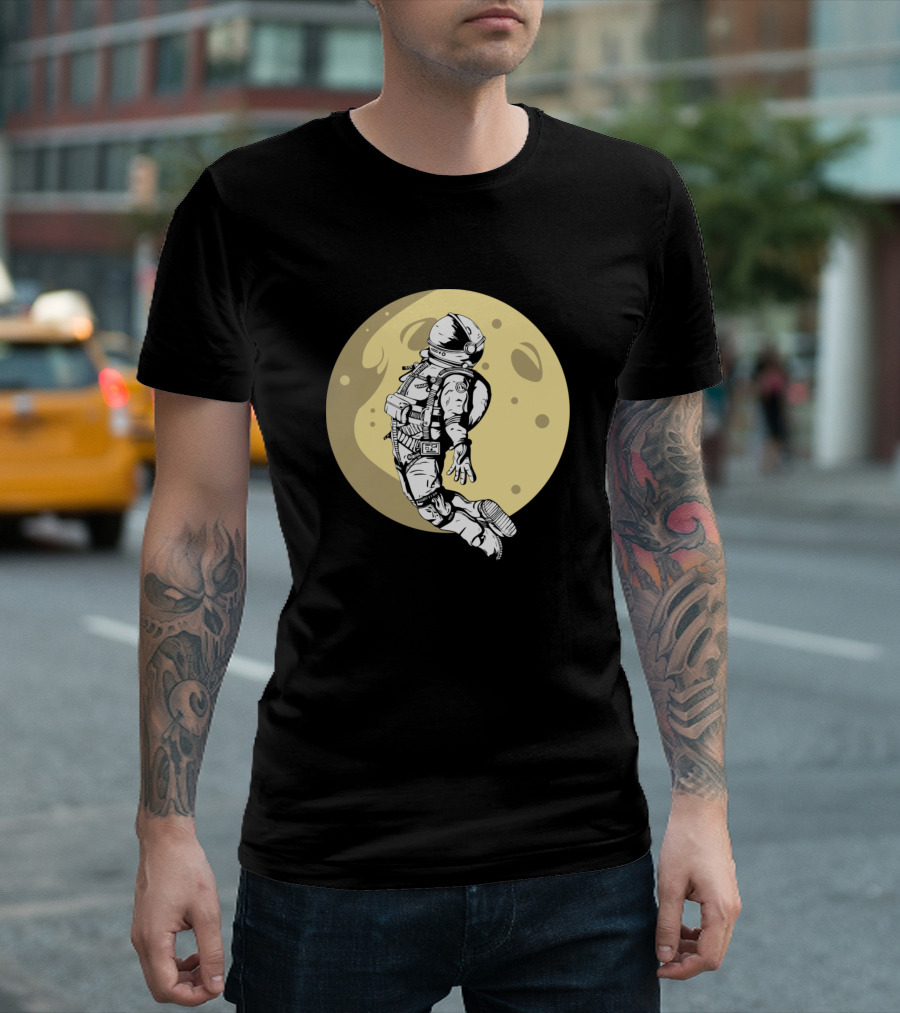 Astronaut Floating On The Moon T-Shirt