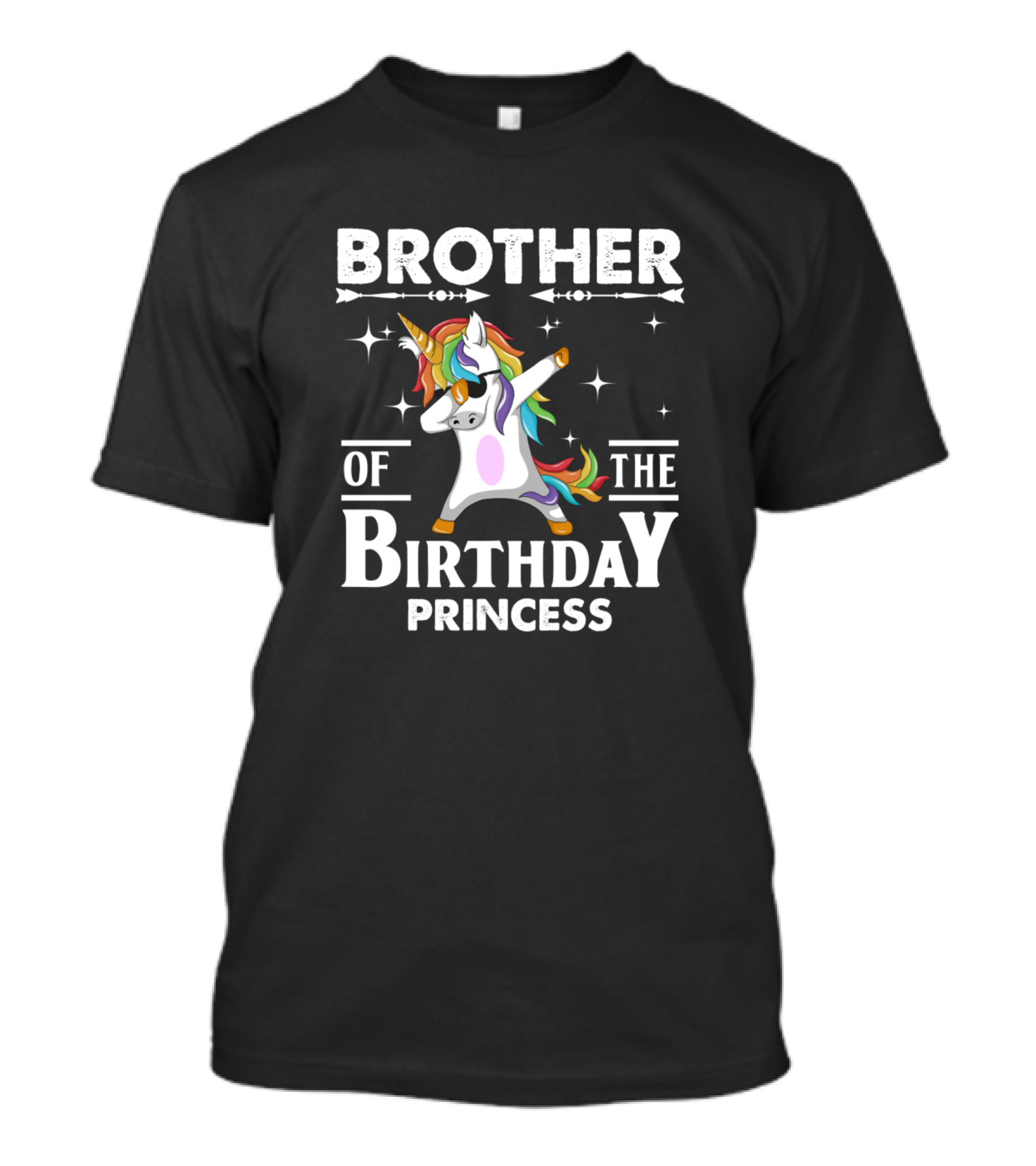 Brother Of The Birthday Princess Dabbing Unicorn T-Shirt