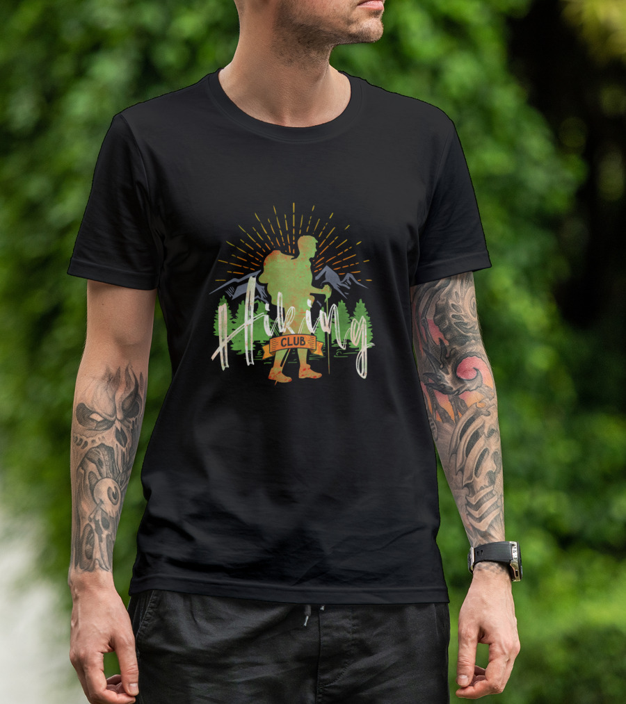 Hiking Club Original Design Backpacker Mountain Adventure T-Shirt