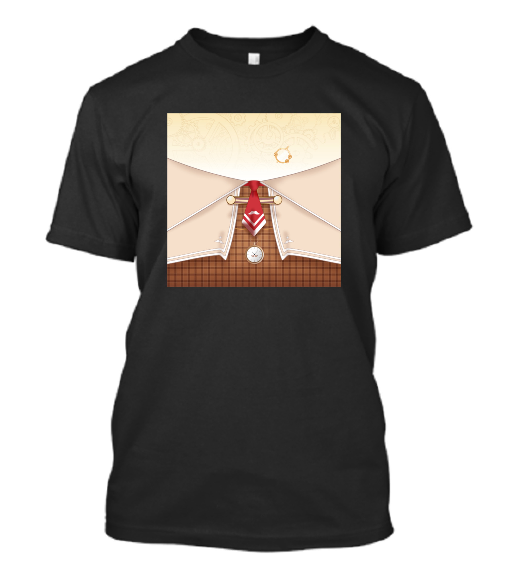 Hololive En Amelia Watson Detective Clockwork Theme Pocket Watch Tie T-Shirt