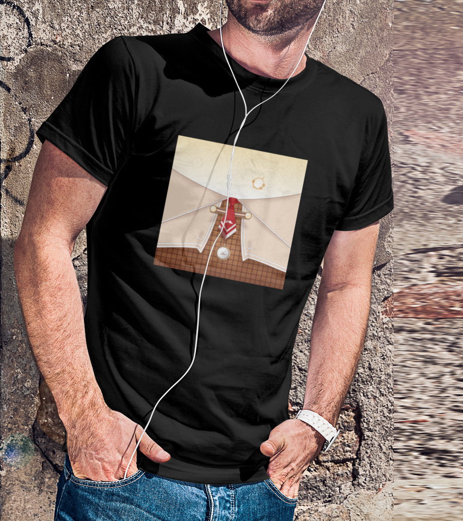 Hololive En Amelia Watson Detective Clockwork Theme Pocket Watch Tie T-Shirt