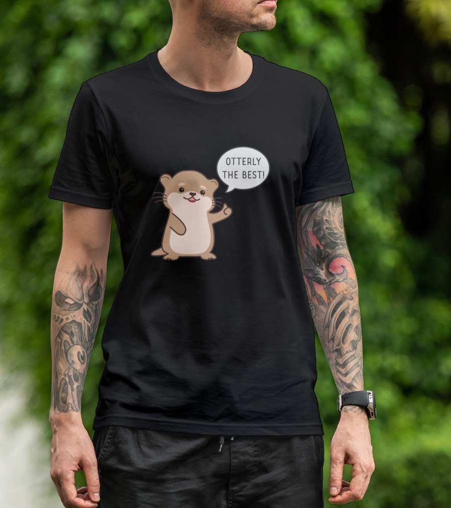 Ottterly The Best Thumbs Up Cute Otter T-Shirt