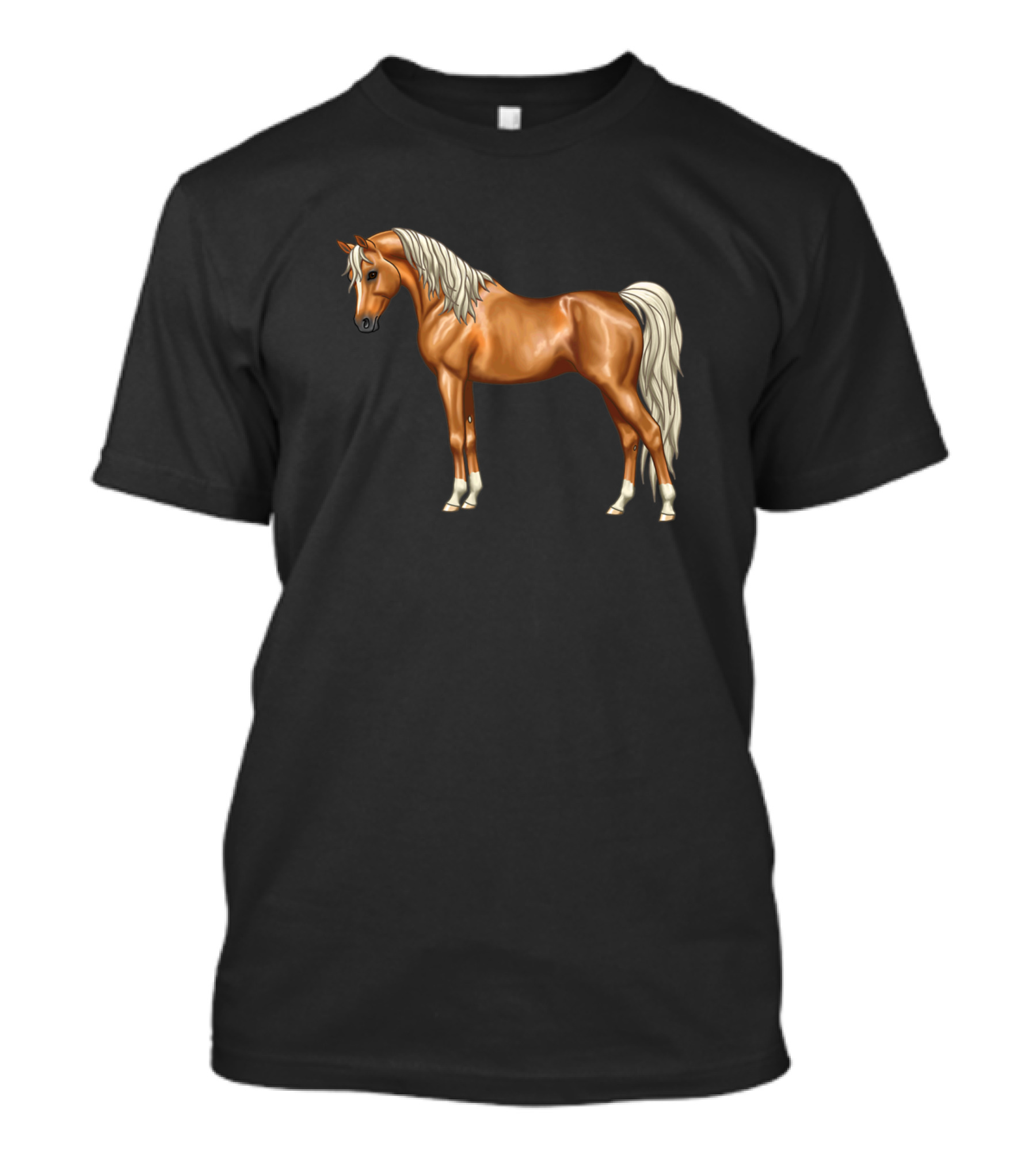 Palomino Light Chestnut Flaxen Arabian Horse Lover T-Shirt