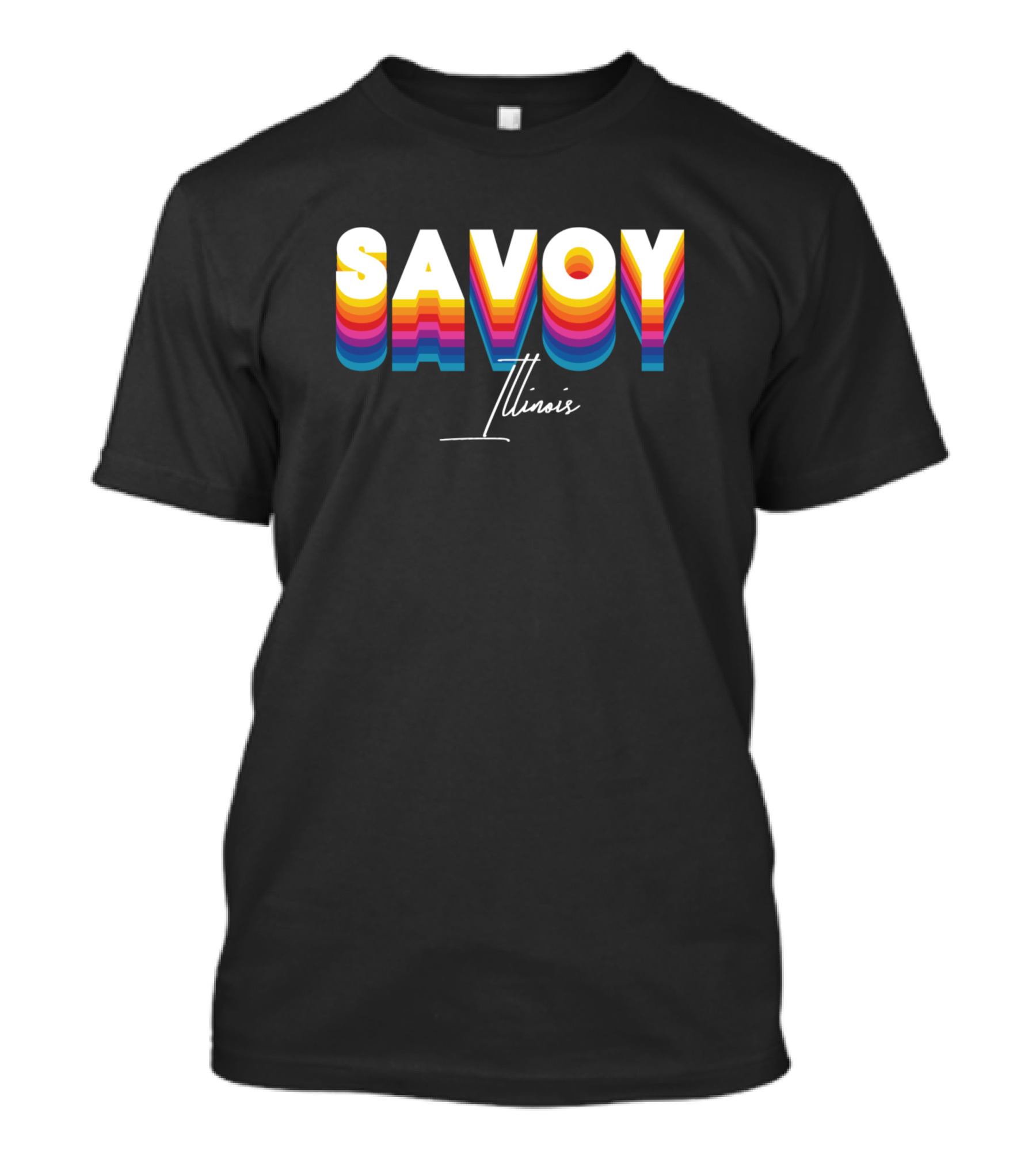 Savoy Illinois Retro Vintage Clothing Cust T-Shirt