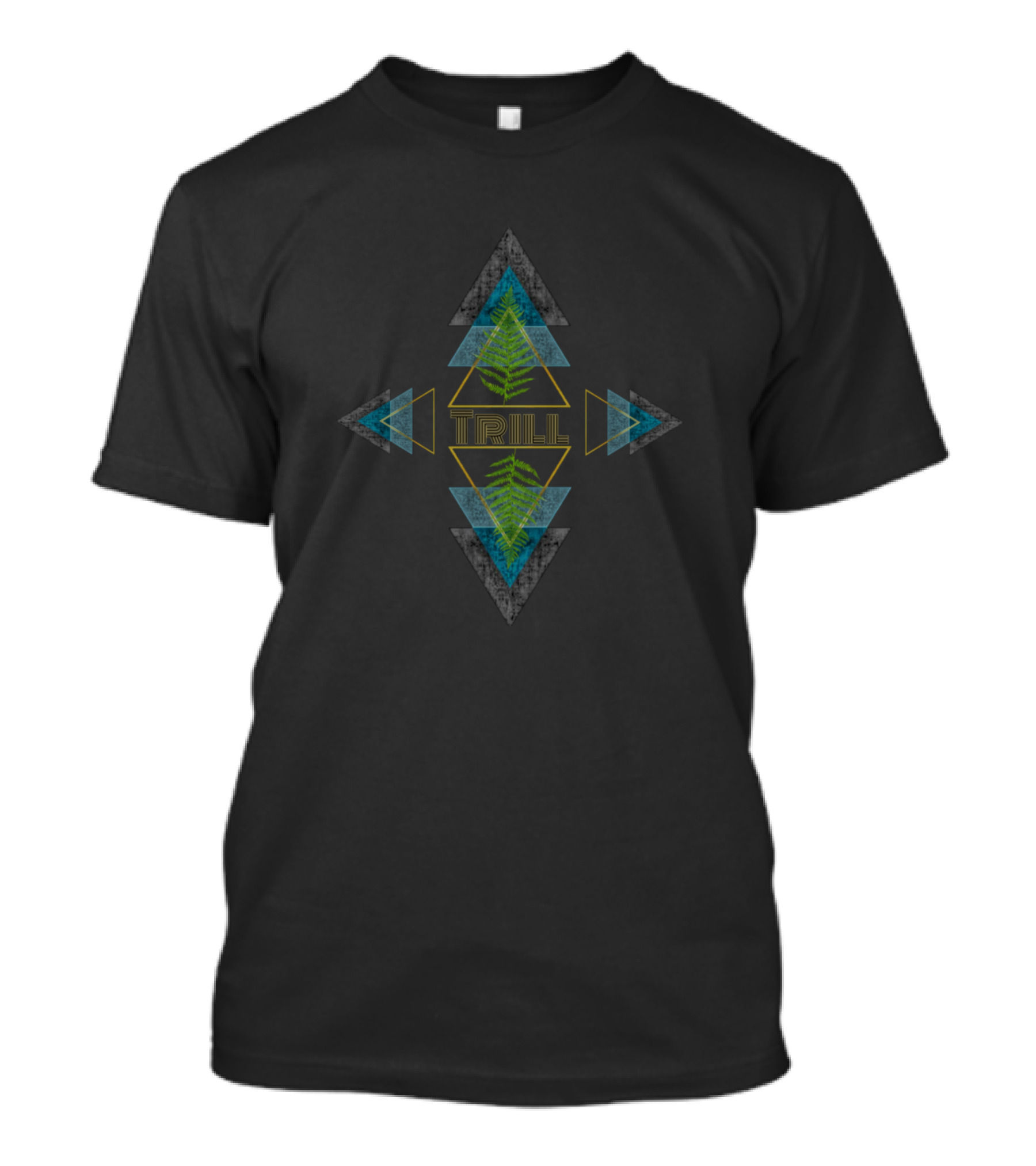 Trill Geometric Tribal Fern T-Shirt