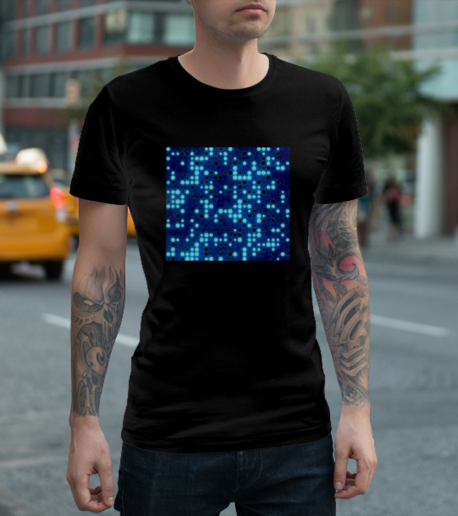 Blue Glow Dots T-Shirt