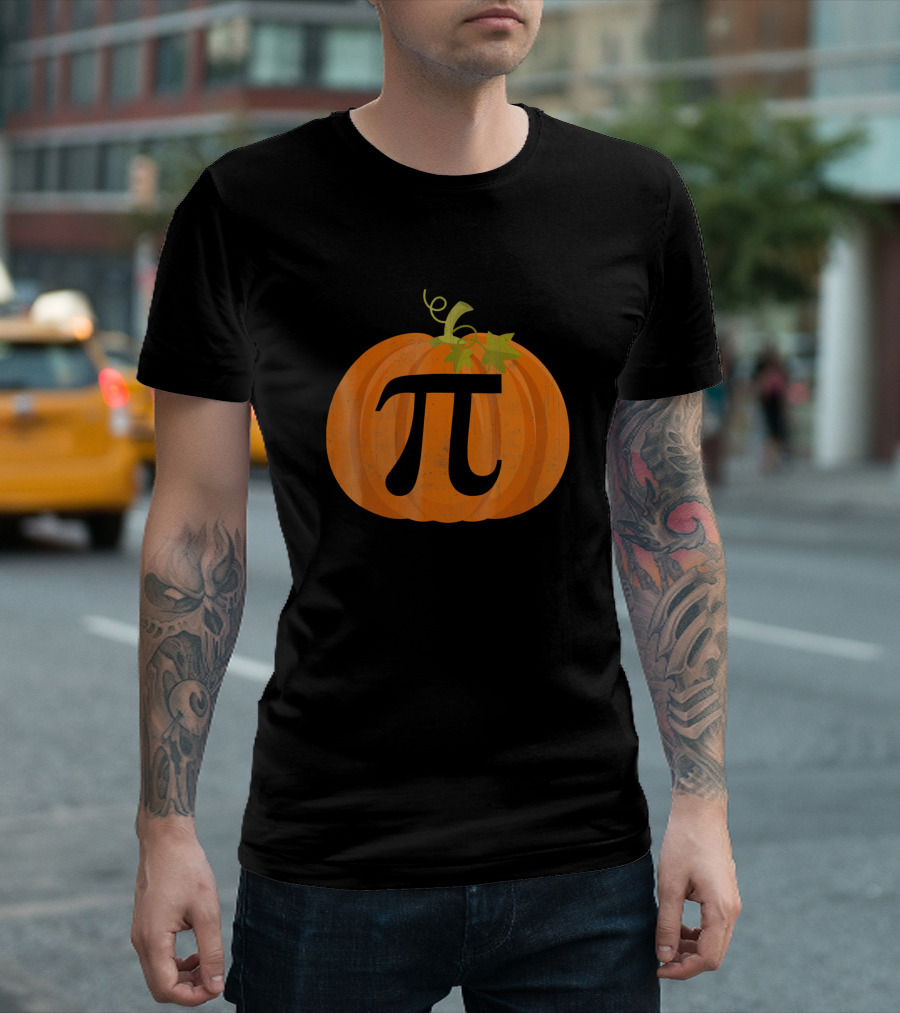 Christmas Funny Math Geeks Pumpkin Pi Pie T-Shirt