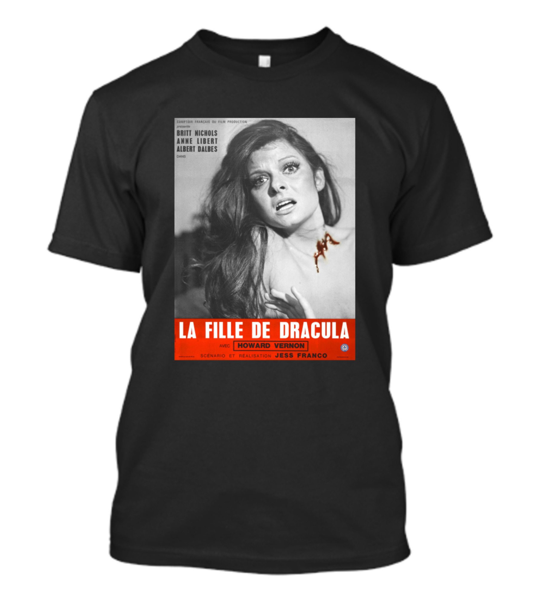 La Fille De Dracula Avec Howard Vernon Britt Nichols Jess Franco Film Image T-Shirt