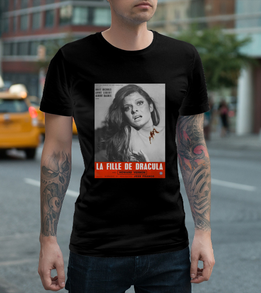 La Fille De Dracula Avec Howard Vernon Britt Nichols Jess Franco Film Image T-Shirt