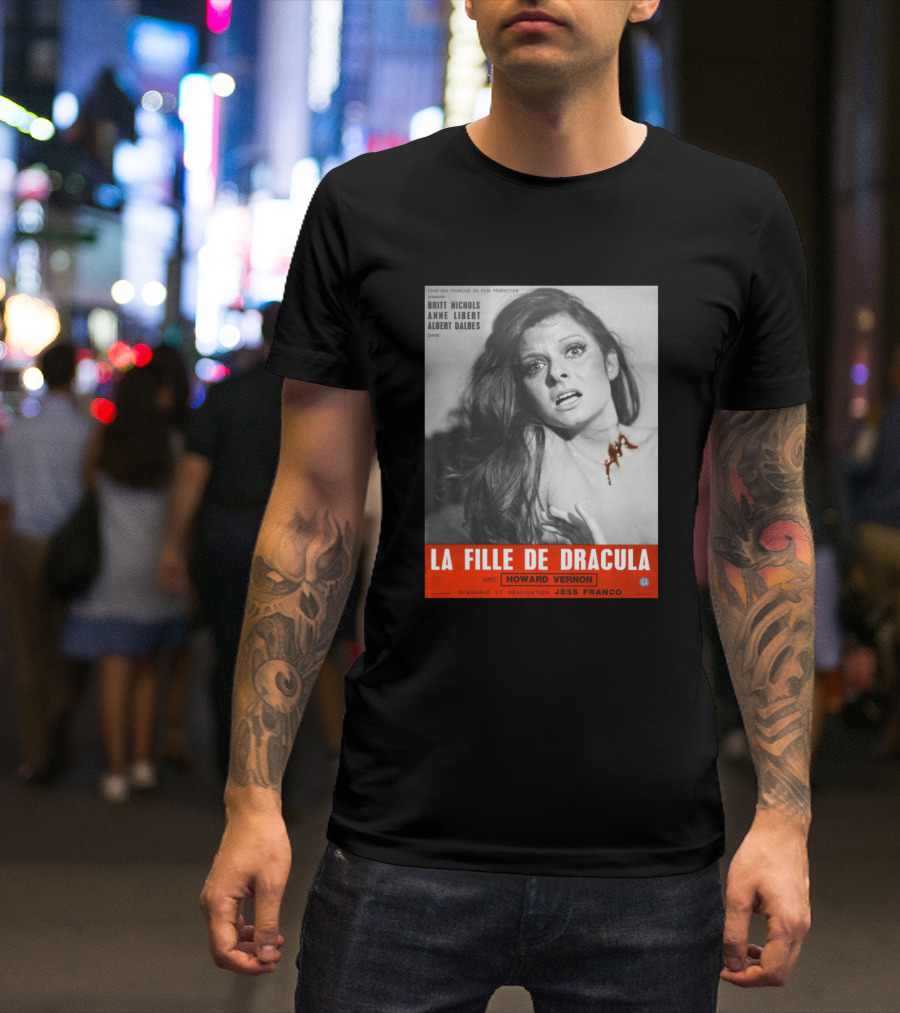 La Fille De Dracula Avec Howard Vernon Britt Nichols Jess Franco Film Image T-Shirt
