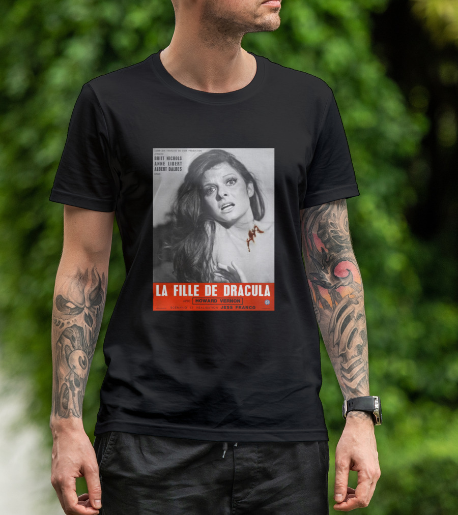 La Fille De Dracula Avec Howard Vernon Britt Nichols Jess Franco Film Image T-Shirt