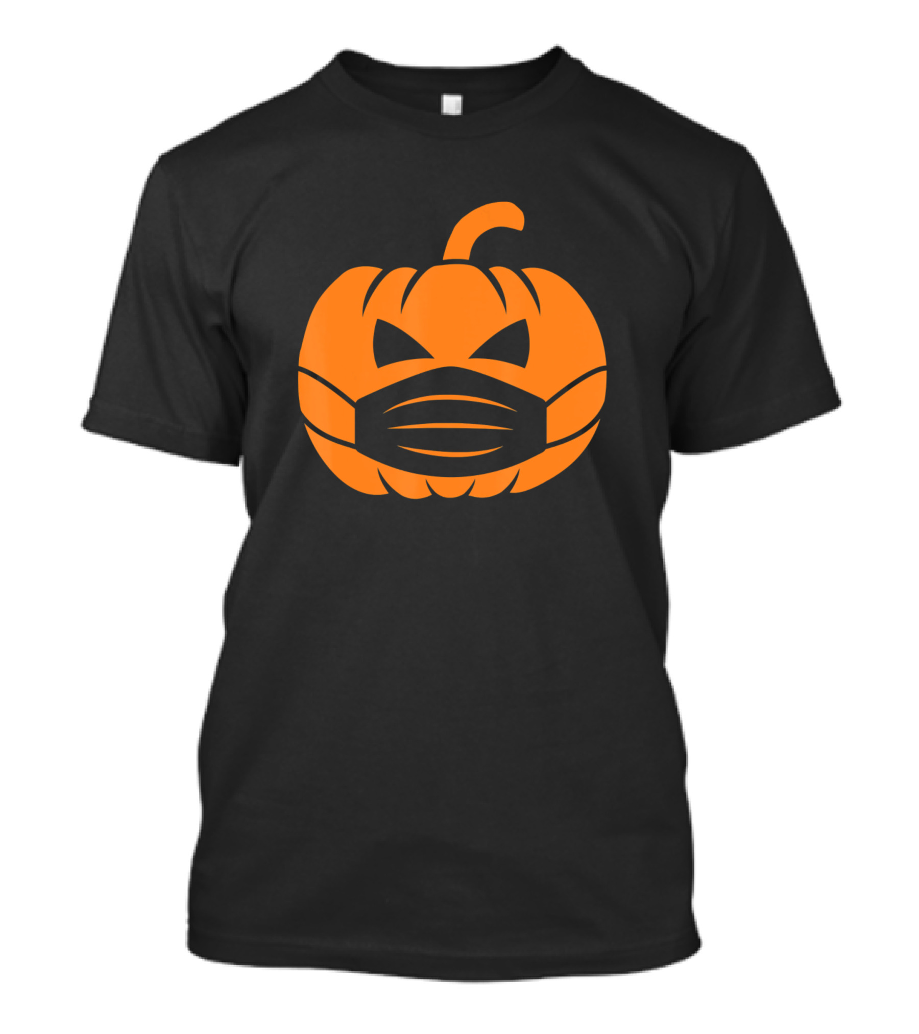 Halloween Jackolantern Pumpkin Face Mask Thank T-Shirt