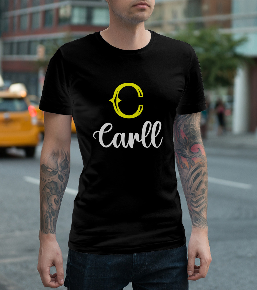 Carll Signature Monogram Bold Initial T-Shirt