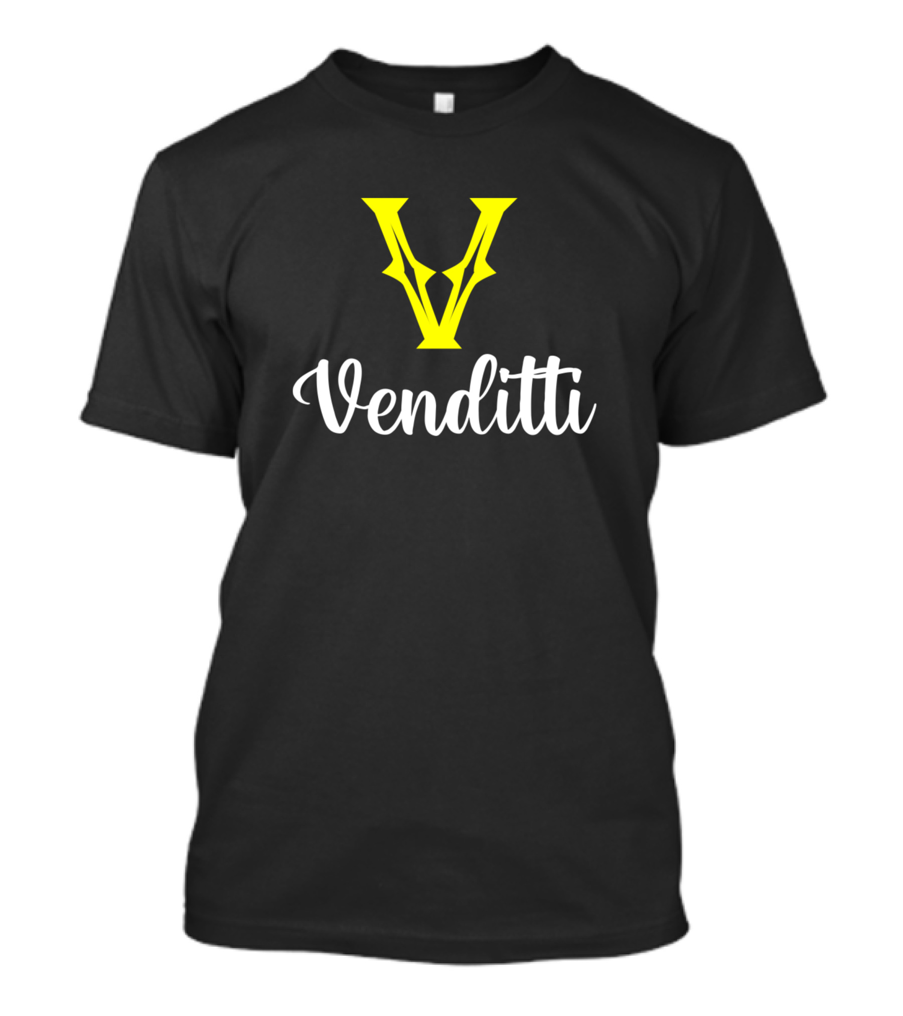 Venditti V Initials Surname Branding T-Shirt