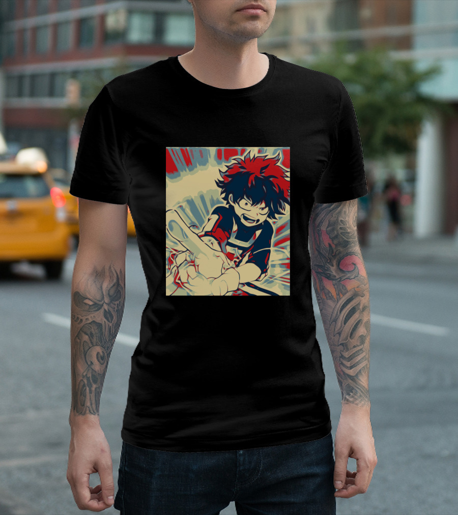 Izuku Midoriya Dynamic Action Pose Boku No Hero Academia T-Shirt