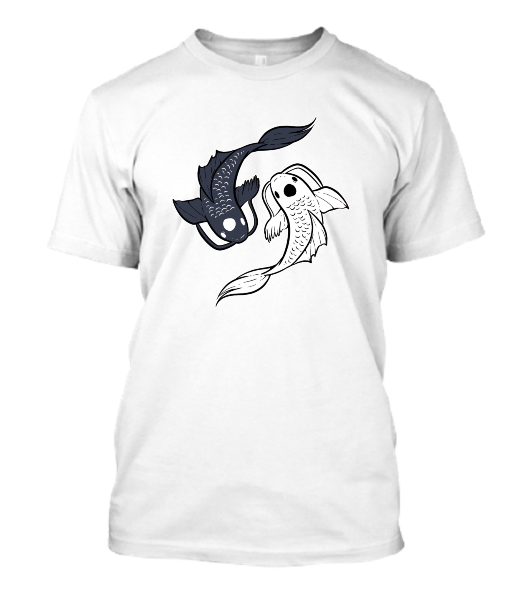 Koi Fish Yin Yang Japanese Harmony T-Shirt