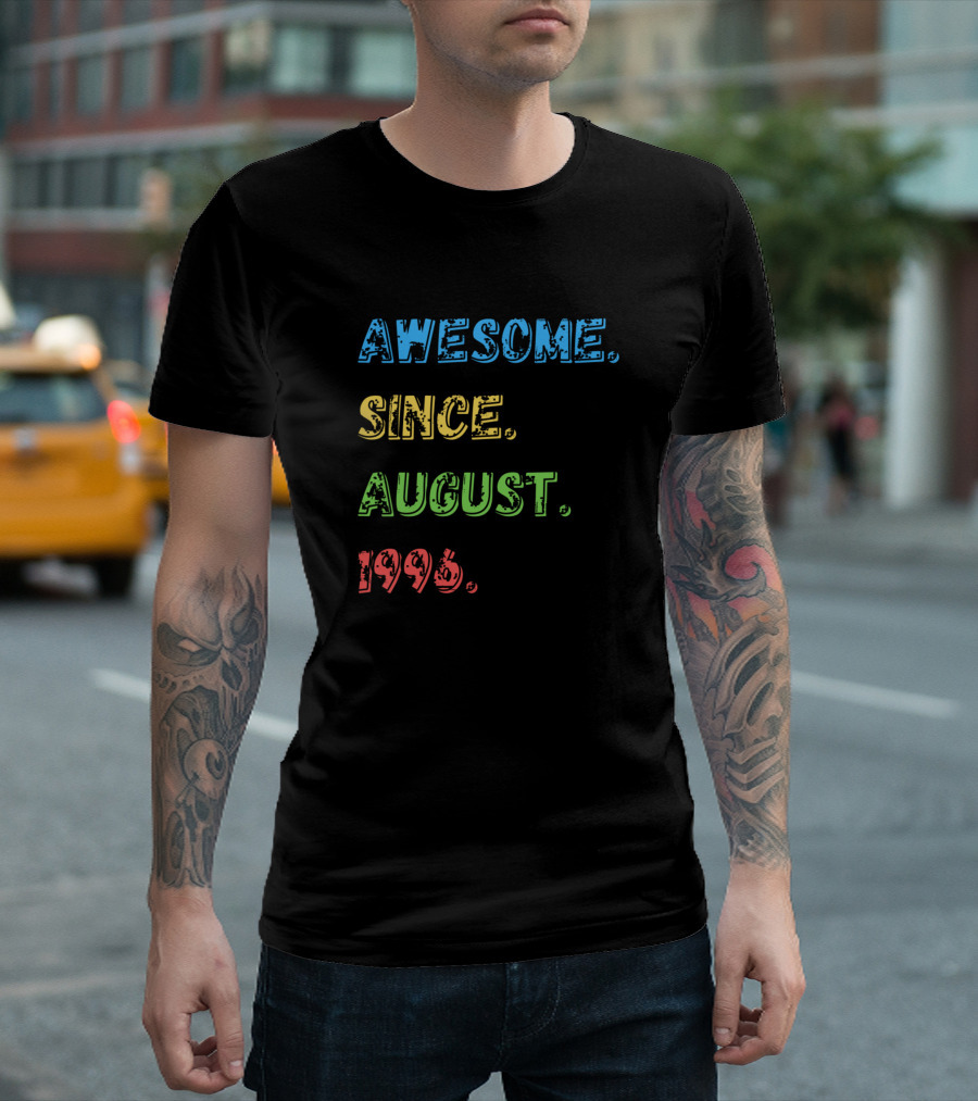 Awesome Since August 1996 Retro T-Shirt