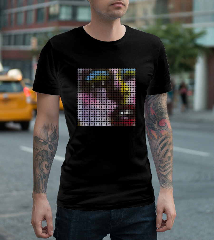 The Stone Roses Bummed Pointillism Art Pixels T-Shirt
