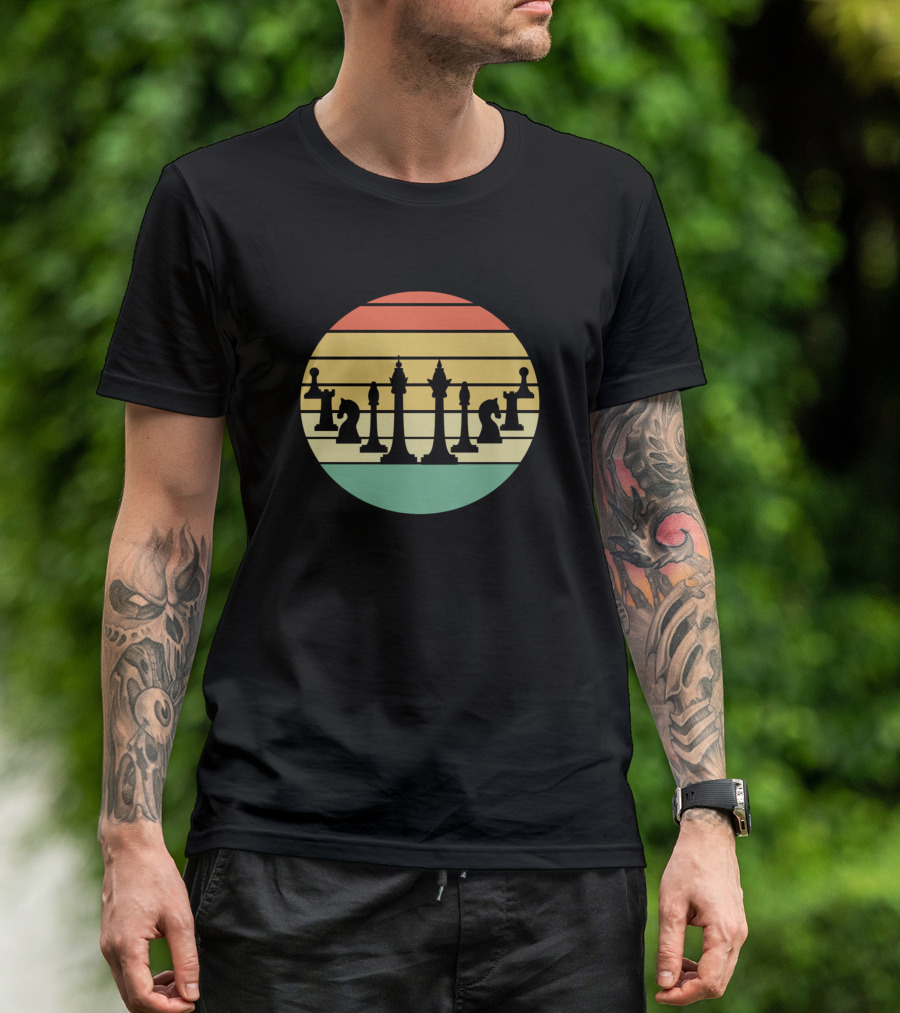 Chess Lover Vintage Sunset T-Shirt