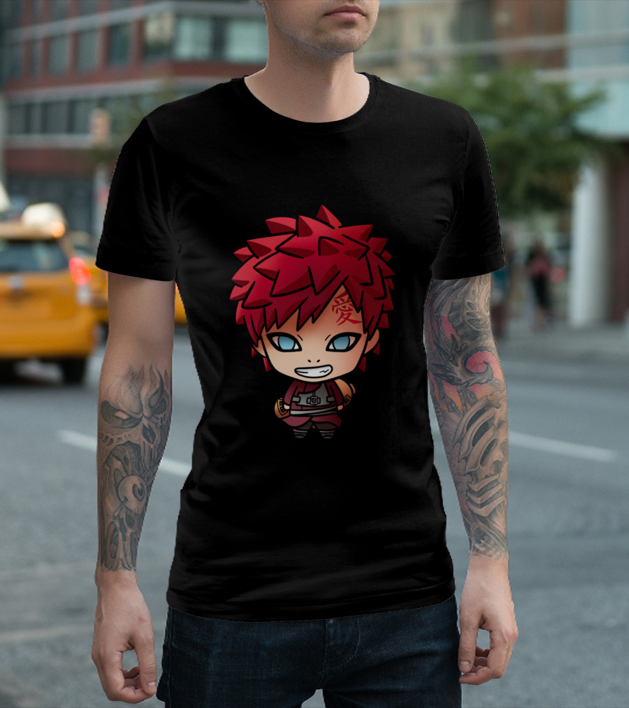 Chibi Gaara Iconic Character Anime T-Shirt