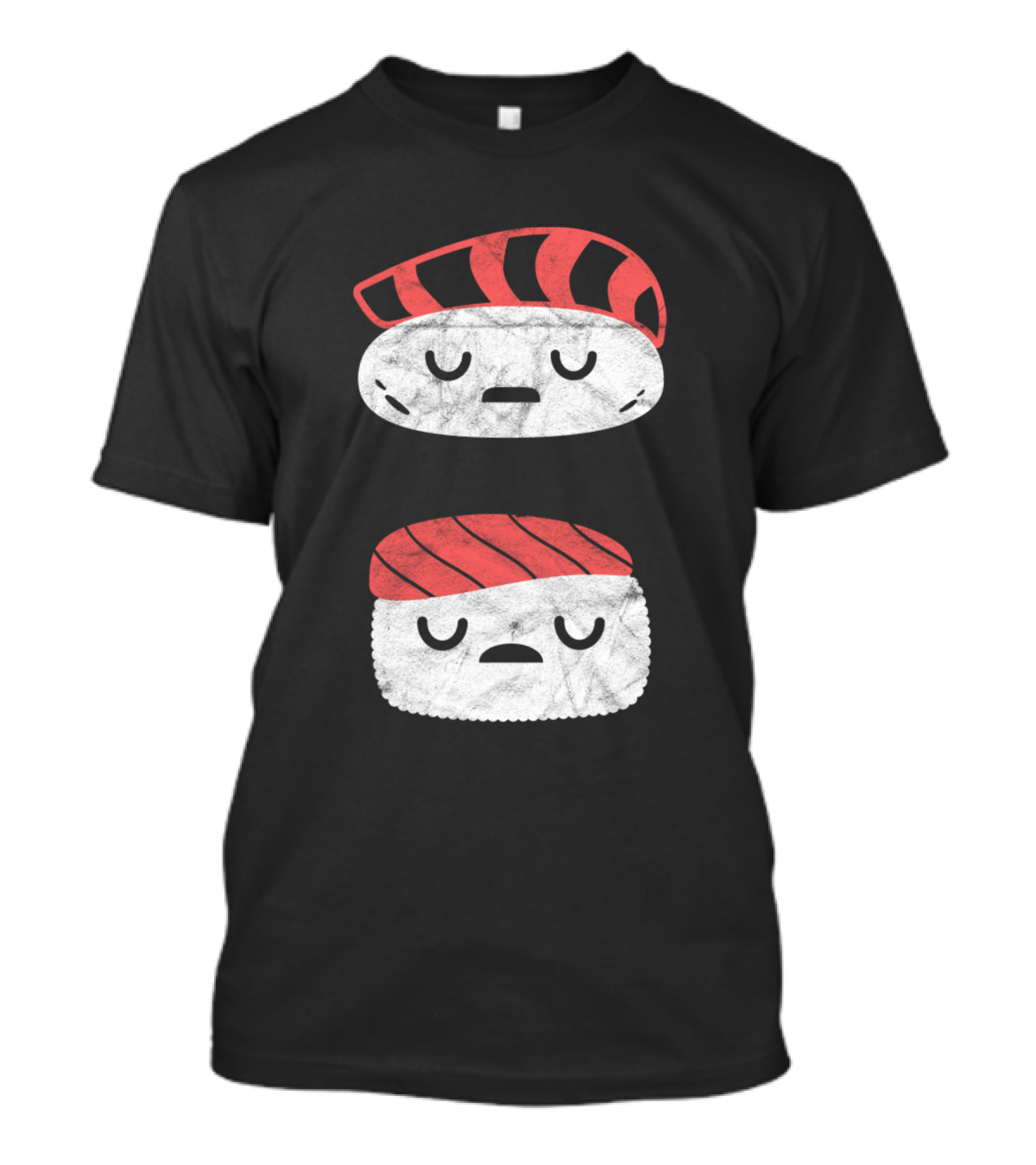 Cute Sleepy Sushi Walking Pun Japanese Food Humor T-Shirt
