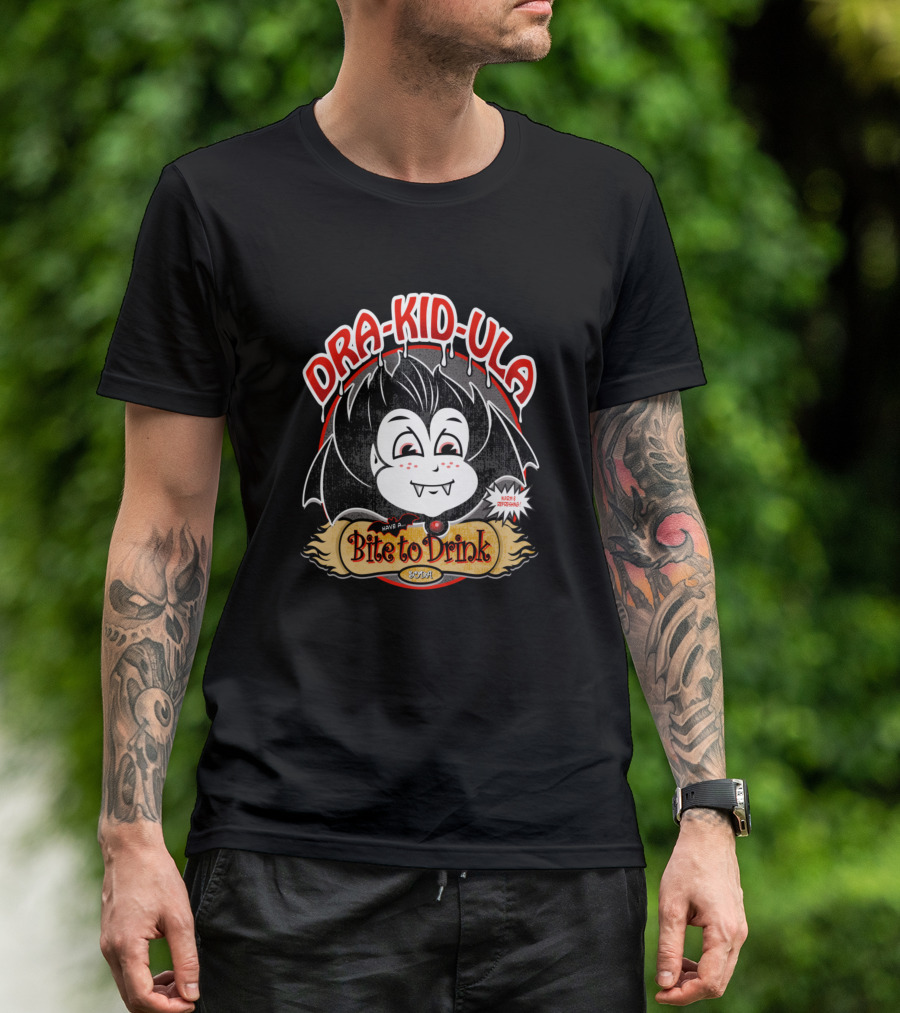 Dra Kid Ula Have A Bite To Drink Cereal Box T-Shirt