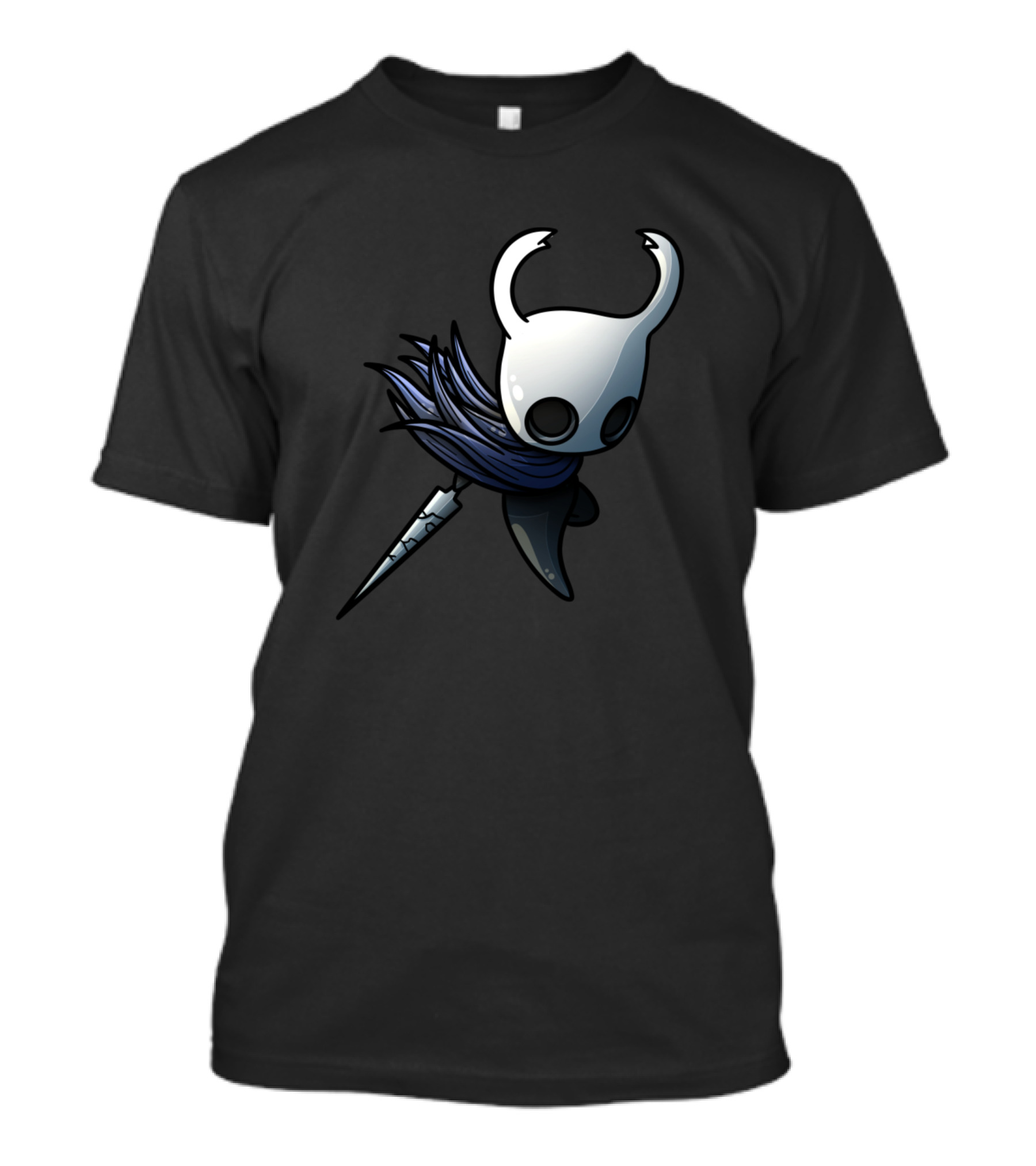 Hollow Knight Character With Cloak And Nail Weapon T-Shirt